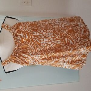 Christian Siriano linen top in size M